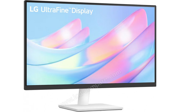 LG 27US50Z-W - Vue 3/4 gauche