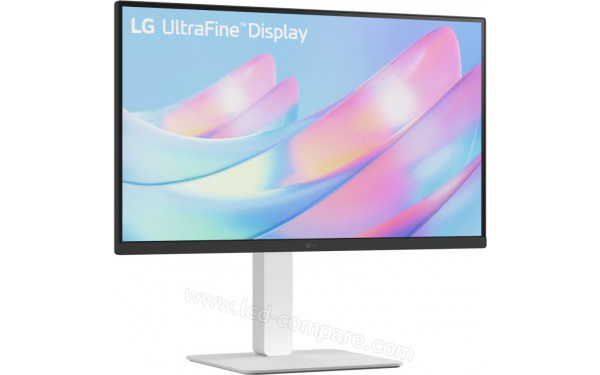 LG 27US550-W - Vue 3/4 gauche