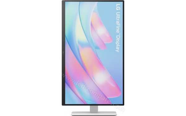 LG 27US550-W - Vue de face en mode portrait