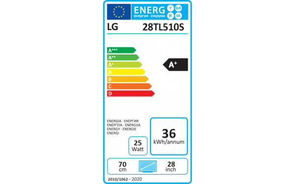 LG 28TL510S-WZ - &Eacute;tiquette &eacute;nergie