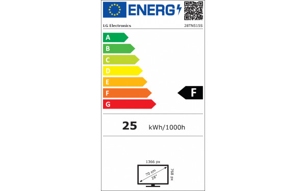 LG 28TN515S-PZ - &Eacute;tiquette &eacute;nergie v2