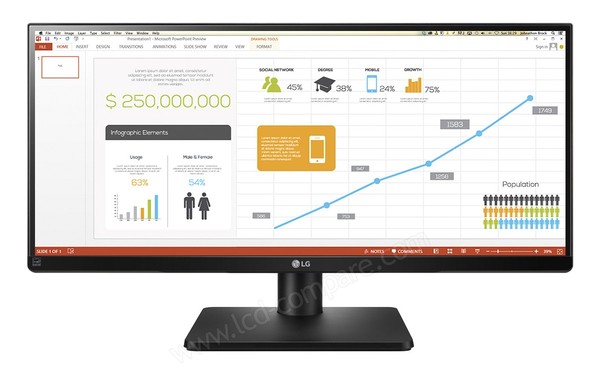 LG 29UB67-B - Vue de face