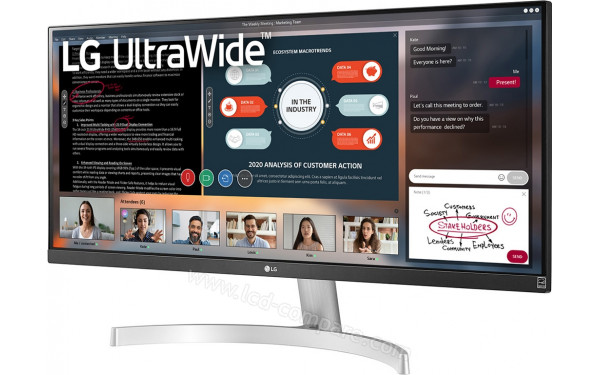 LG 29WN600-W - Vue 3/4 droite