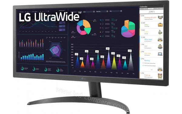 LG 29WQ500-B - Vue 3/4 droite