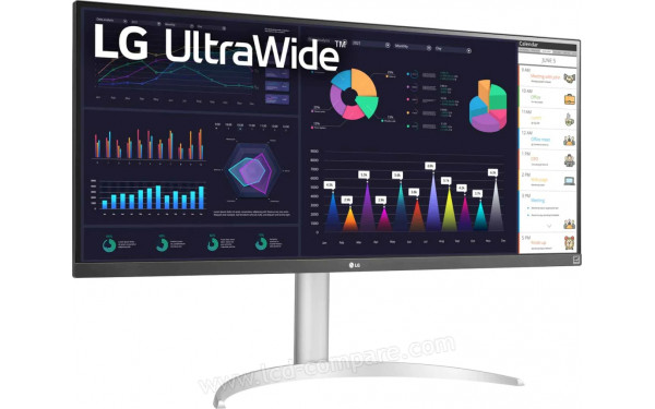 LG 29WQ600-W - Vue 3/4 gauche