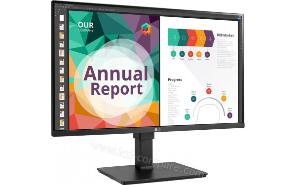 LG 32BN67U-B - Vue 3/4 gauche