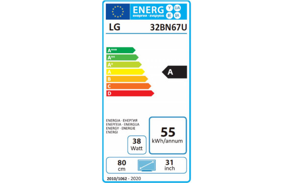 LG 32BN67U-B - &Eacute;tiquette &eacute;nergie