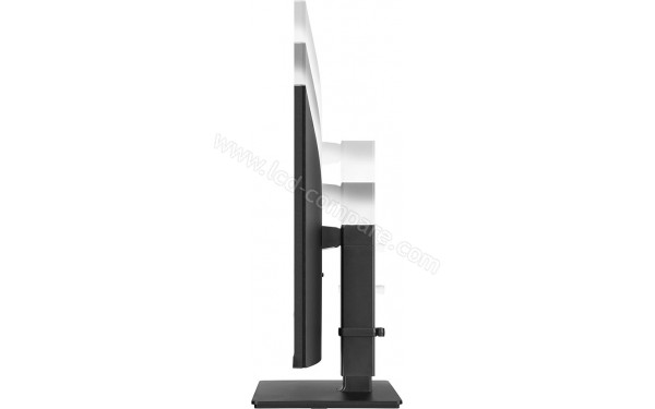 LG 32BN67UP-B - Vue de profil avec ajustement de la hauteur