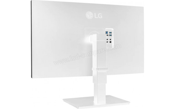 LG 32BN67U-W - Vue 3/4 arri&egrave;re