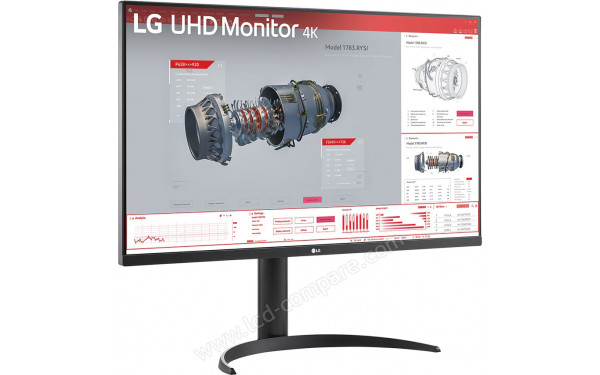 LG 32BR55UK-B - Vue 3/4 gauche