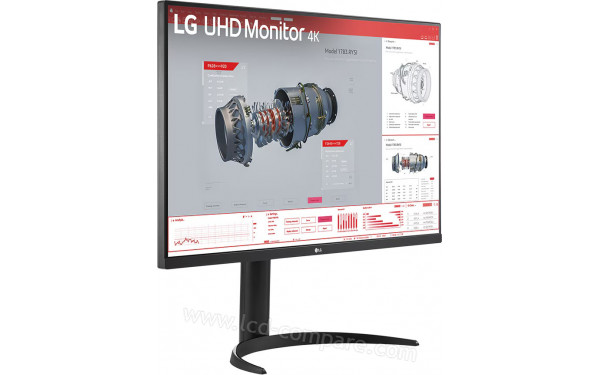 LG 32BR55UK-B - Vue 3/4 gauche