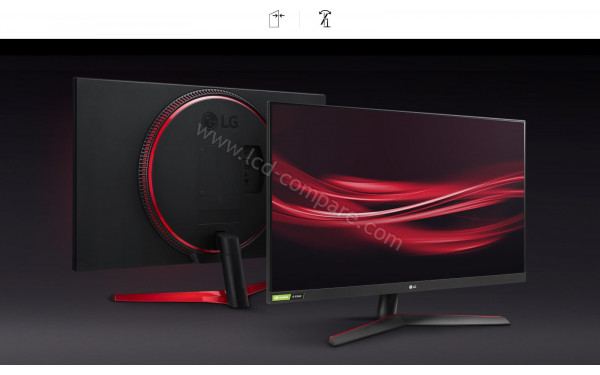 LG 32GN500-B - Avant / Arri&egrave;re