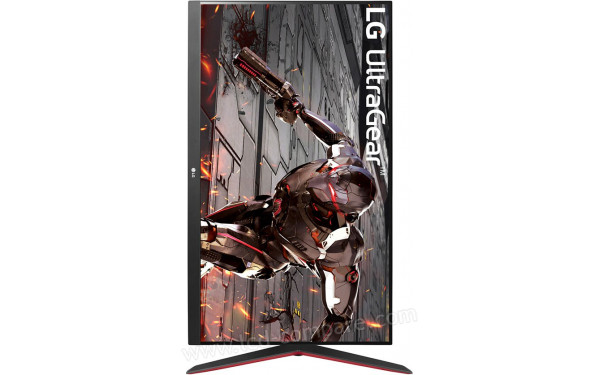 LG 32GN650-B - Vue de face en mode portrait