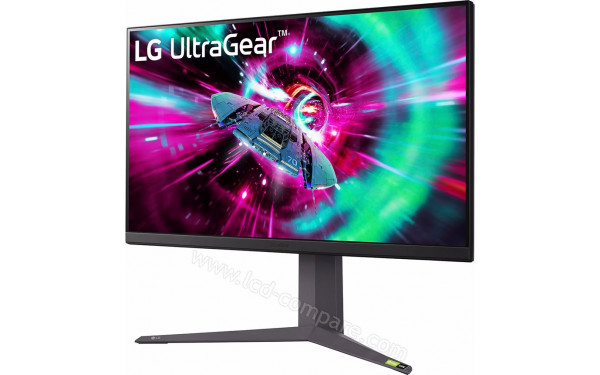 LG 32GR93U-B - Vue 3/4 droite