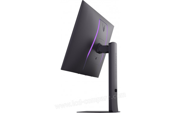 LG 32GX870A-B.AEK - Vue de profil bascul&eacute; vers l'arri&egrave;re