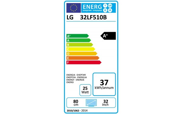 LG 32LF510B - &Eacute;tiquette &eacute;nergie