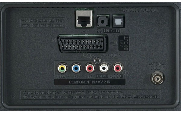 LG 32LF5800 - Connectique 1 (cr&eacute;dit : Darty)