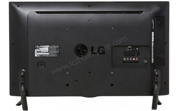 LG 32LF5800 - Vue de l'arri&egrave;re (cr&eacute;dit : Boulanger)