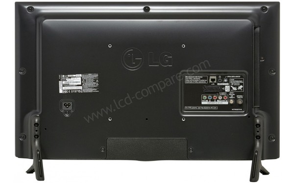 LG 32LF650V - Vue de l'arri&egrave;re (cr&eacute;dit : Boulanger)