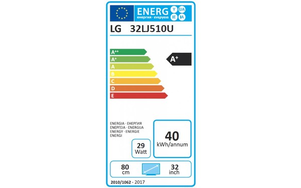 LG 32LJ510U - &Eacute;tiquette &eacute;nergie