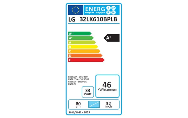 LG 32LK610B - &Eacute;tiquette &eacute;nergie