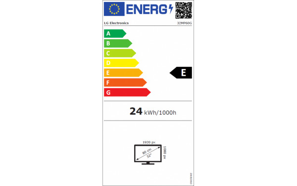 LG 32MP60G-B - &Eacute;tiquette &eacute;nergie v2