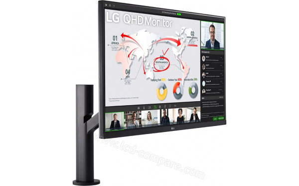 LG 32QP880N-B - Vue 3/4 gauche