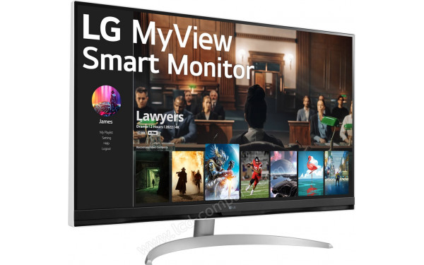 LG 32SQ700S-W - Vue 3/4 gauche