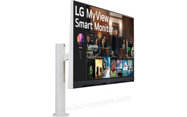 LG 32SQ780S-W - Vue 3/4 gauche