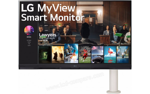 LG 32SQ780S-W - Vue de face