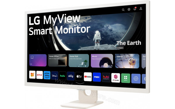 LG Swing 32SR50FAW-W - Vue 3/4 droite