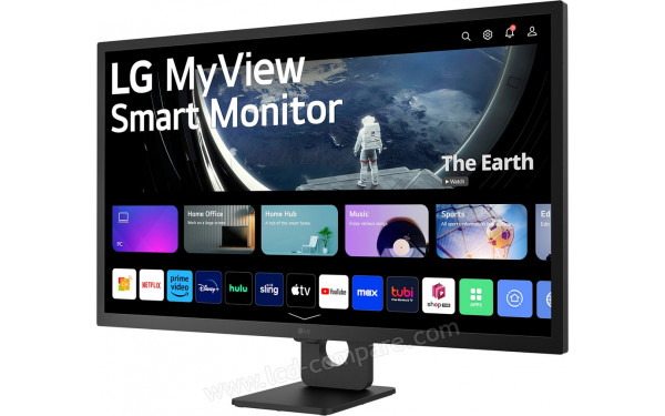 LG 32SR50F-B - Vue 3/4 droite