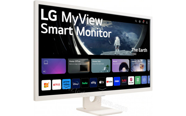 LG 32SR50F-W.AEK - Vue 3/4 gauche