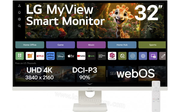 LG 32SR73U-W - Vue de face