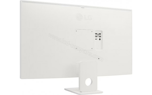 LG 32SR73U-W - Vue 3/4 arri&egrave;re