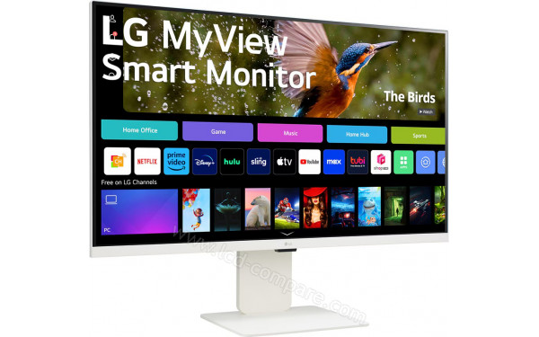 LG 32SR83U-W - Vue 3/4 gauche