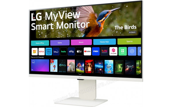 LG 32SR85U-W - Vue 3/4 droite