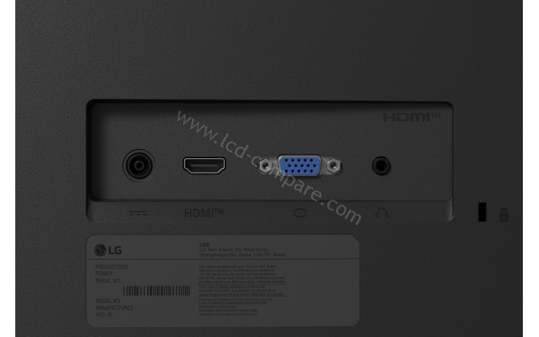 LG 32U401B-B - Connectiques