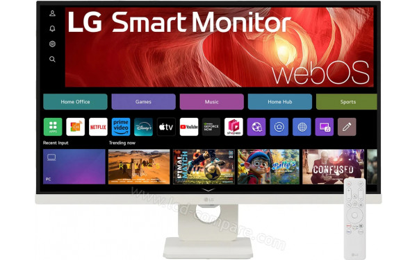 LG Swing 32U721SAW-W - Vue de face