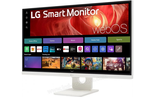 LG Swing 32U721SAW-W - Vue 3/4 droite