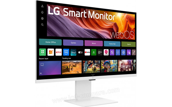 LG 32U850SA-W - Vue 3/4 gauche
