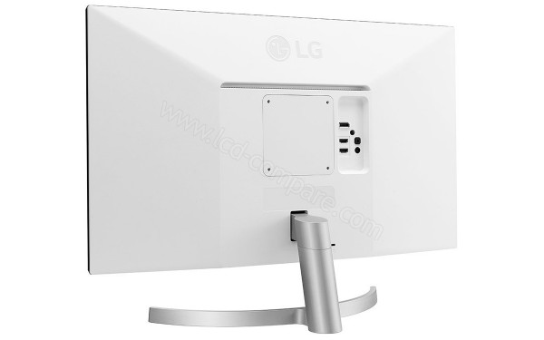 LG 32UL500-W - Vue de l'arri&egrave;re par le c&ocirc;t&eacute;