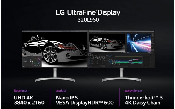 LG 32UL950-W - Pr&eacute;sentation g&eacute;n&eacute;rale (cr&eacute;dit : LG)