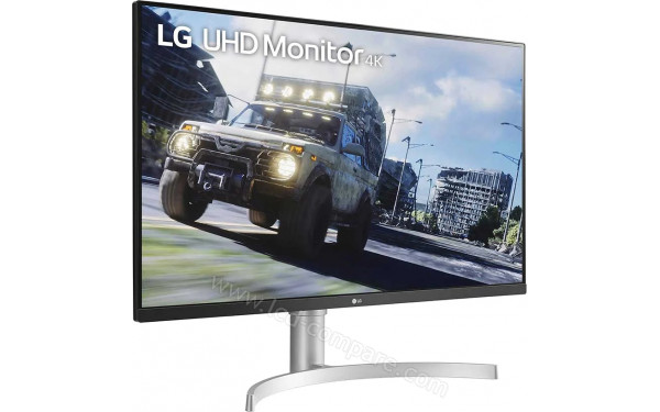 LG 32UN550-W - Vue 3/4 gauche