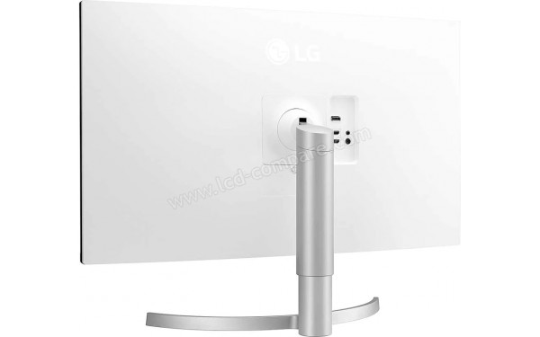 LG 32UN550-W - Vue 3/4 arri&egrave;re
