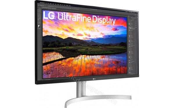 LG 32UN650K-W - Vue 3/4 gauche