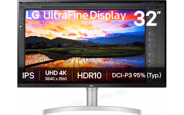 LG 32UN650K-W - Vue de face