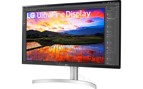 LG 32UN650K-W - Vue 3/4 droite