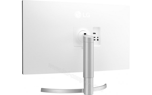 LG 32UN650P-W - Vue 3/4 arri&egrave;re
