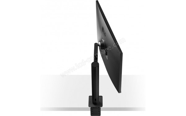 LG 32UN880P-B - Vue plong&eacute;e 3/4 arri&egrave;re (c&ocirc;t&eacute; gauche)